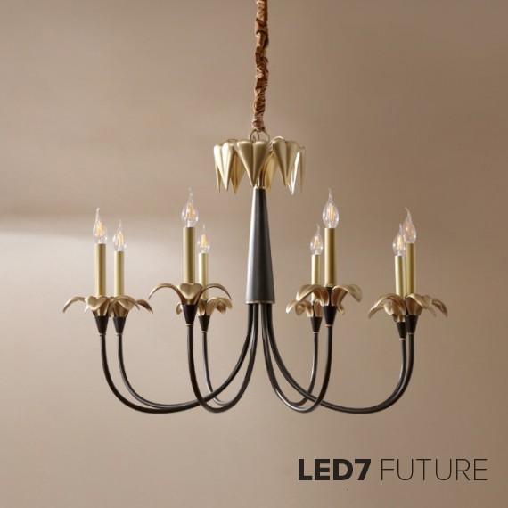 Ritz - Gold Bloom Chandelier